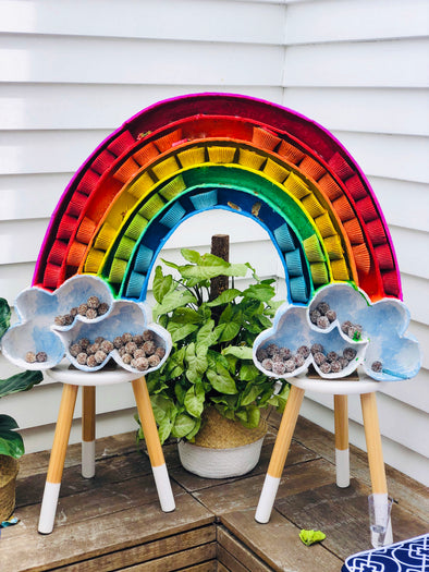 The Best Vegan Cupcake Recipe & DIY Rainbow Cupcake Stand
