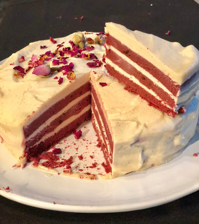 Tanya Maher's Raw Vegan Red Velvet Cake Dairy-free Gluten-free